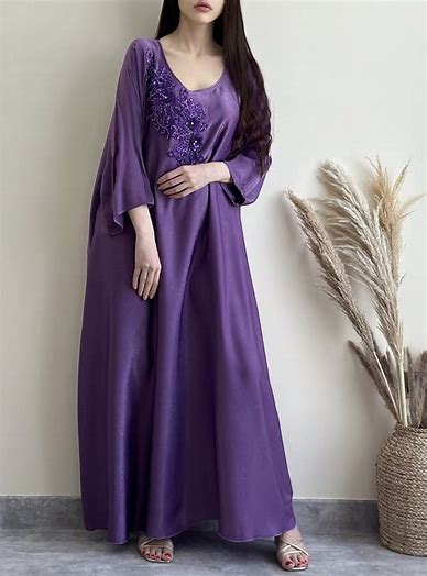 Purple Kaftan with Pant
